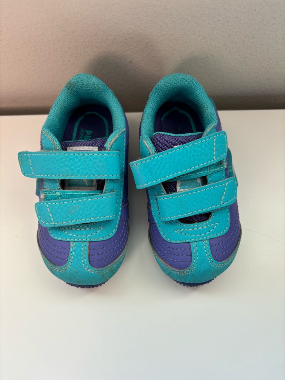 Baby puma Velcro retro style shoes